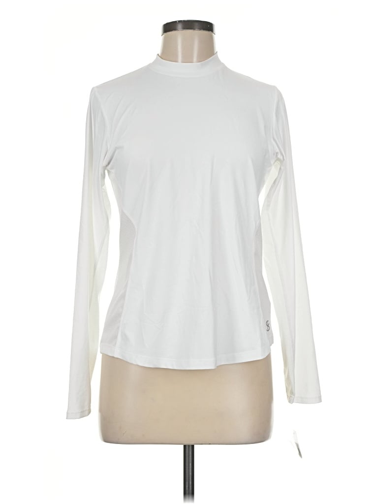Pre-owned Sofibella Long Sleeve Turtleneck In Ivory