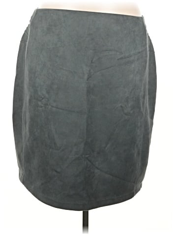 Ashley Stewart Faux Leather Skirt (view 1)
