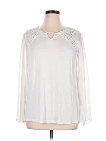 Dana Buchman Long Sleeve T-Shirt (view 1)
