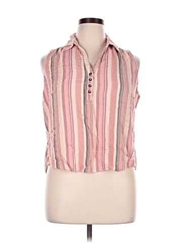Maurices Sleeveless Button-Down Shirt (view 1)