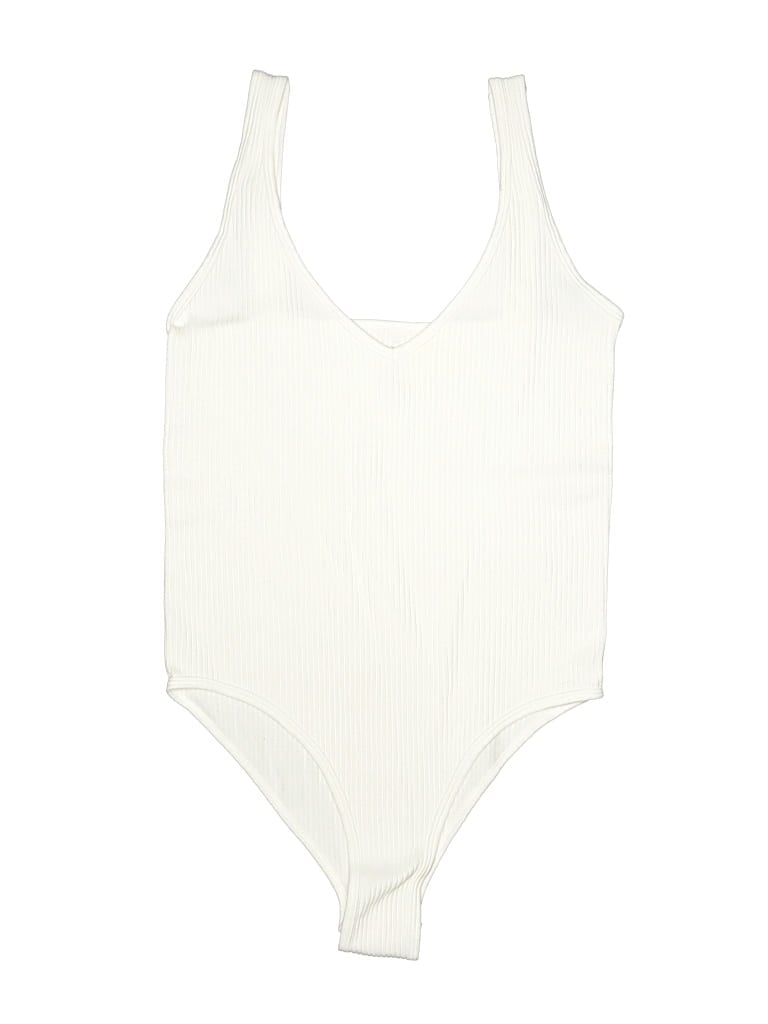 Pre-owned Aura Bodysuit In Ivory