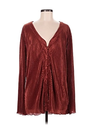 New York & Company Long Sleeve Blouse (view 1)