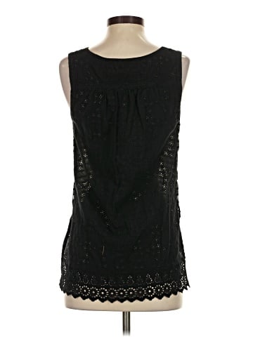 Little Yellow Button Sleeveless Top (view 2)