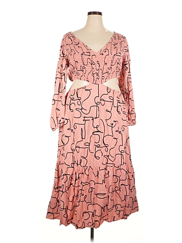 Pre-owned Eloquii Casual Dress In Pink