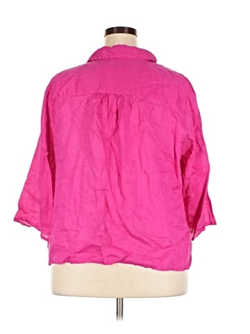 INC International Concepts 3/4 Sleeve Button-Down Shirt (view 2)