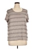 TanJay Gray Short Sleeve Top Size XL - photo 1