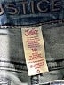 Justice 100% Polyester Blue Jeans Size 10 - photo 3