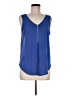 Green Envelope Blue Sleeveless Top Size M - photo 1