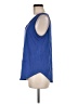 Green Envelope Blue Sleeveless Top Size M - photo 5