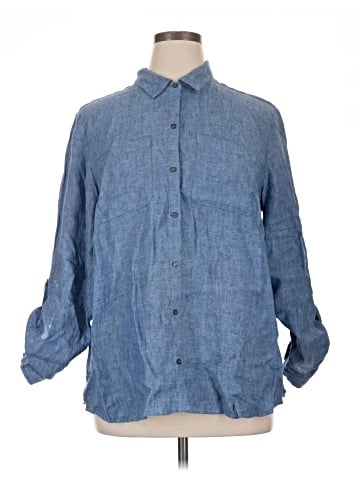 Charter Club 3/4 Sleeve Button-Down Shirt (view 1)