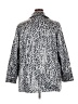 Dennis by Dennis Basso Animal Print Silver Coat Size 2X - photo 2