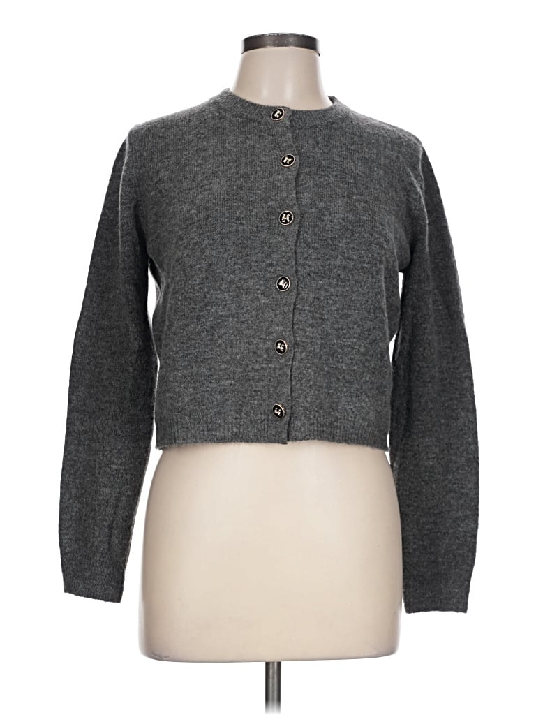 Pre-owned The Workshop Cardigan Sweater In Gray