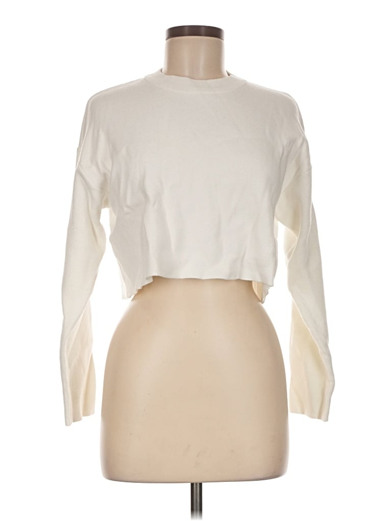 Pre-owned Bershka Turtleneck Sweater In Ivory