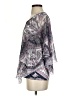 One World 100% Polyester Silver Short Sleeve Blouse Size XS - photo 5