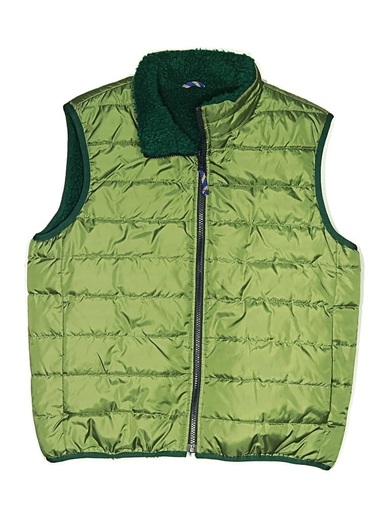 Pre-owned Crewcuts Kids' Vest In Green