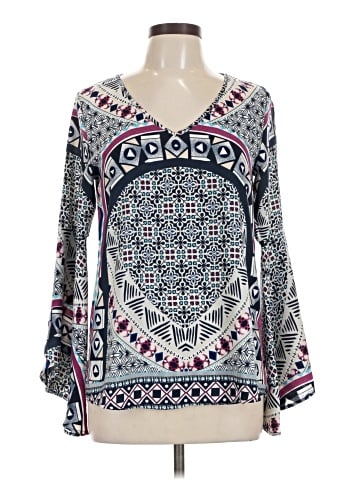 Pink Owl Long Sleeve Blouse (view 1)