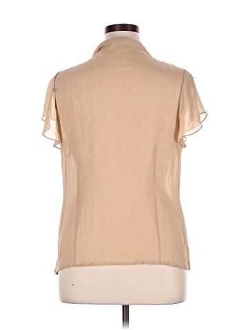 St. John Short Sleeve Silk Top (view 2)