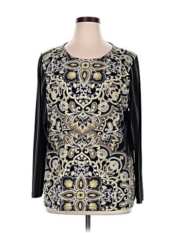 Bob Mackie 3/4 Sleeve T-Shirt (view 1)
