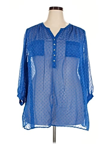 Cj Banks 3/4 Sleeve Blouse (view 1)