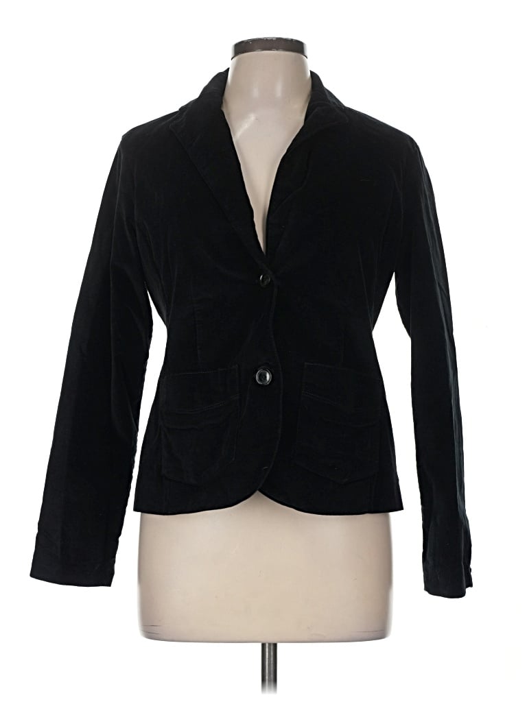 Pre-owned Eddie Bauer Blazer Jacket In Black