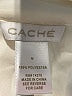 Cache 100% Polyester Ivory Sleeveless Blouse Size M - photo 7