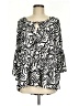 Robert Louis Silver 3/4 Sleeve Blouse Size M - photo 1