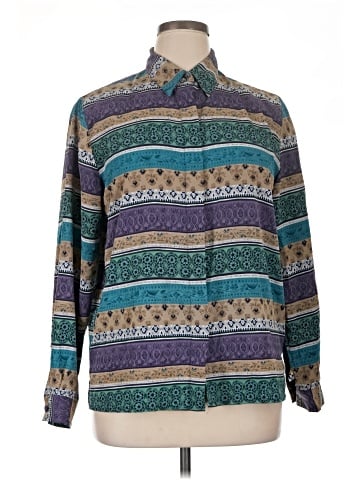 Alfred Dunner Long Sleeve Button-Down Shirt (view 1)