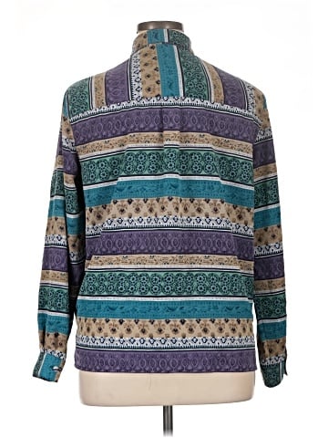 Alfred Dunner Long Sleeve Button-Down Shirt (view 2)