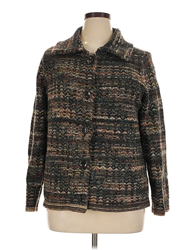 Pre-owned Christopher & Banks Jacket In Brown