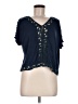 rue21 Blue Short Sleeve Top Size M - photo 1