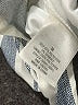 Blue Rain Stripes Silver Cocktail Dress Size M - photo 8