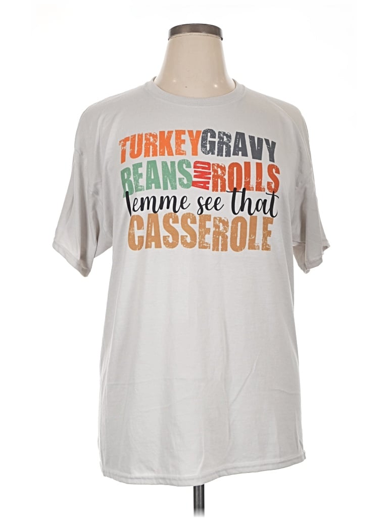 Pre-owned Jerzees Short Sleeve T-shirt In Gray
