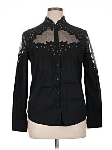 White House Black Market Long Sleeve Blouse (view 1)