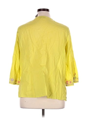 I.E. Relaxed 3/4 Sleeve Blouse (view 2)