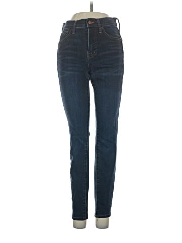 Madewell 9" Mid-Rise Skinny Jeans in Larkspur Wash: TENCEL&trade; Denim Edition (view 1)