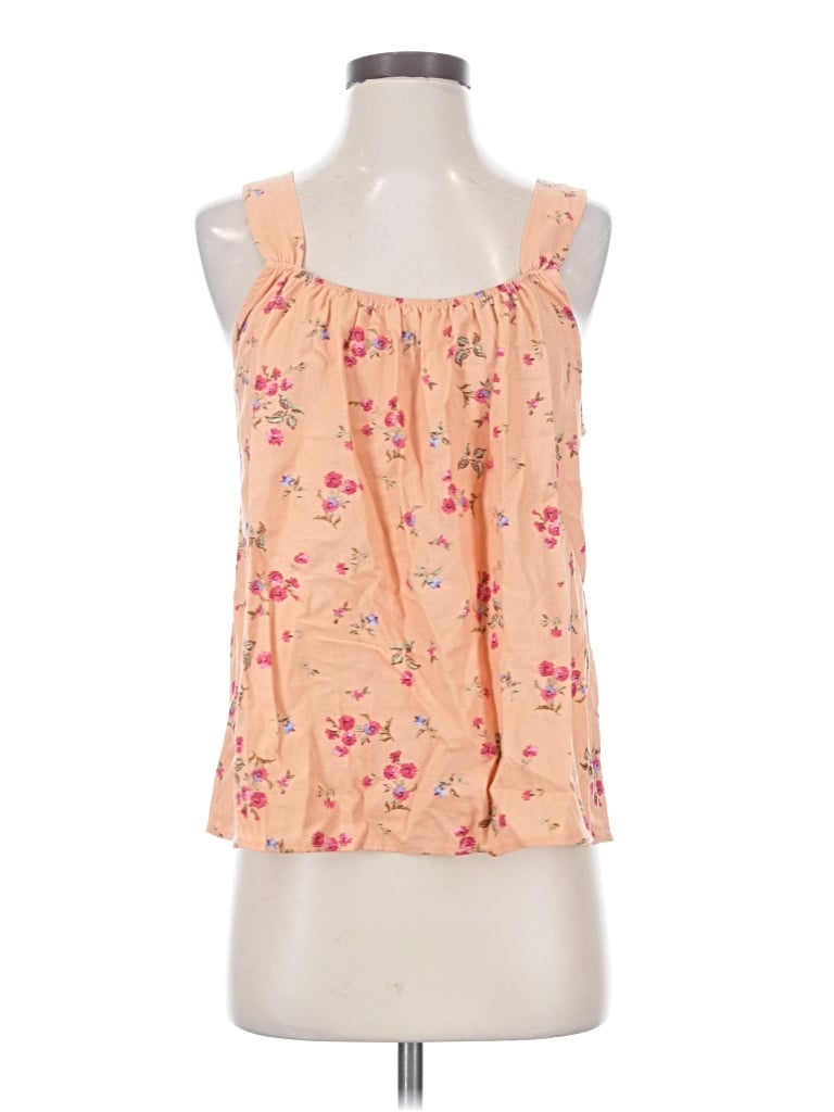 Pre-owned Andree By Unit Sleeveless Blouse In Orange