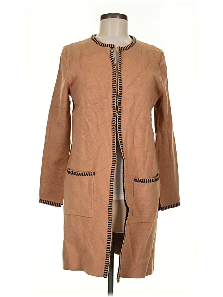 Pre-owned M Magaschoni Cardigan Sweater In Tan