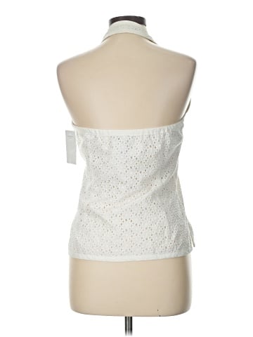 Doncaster Collection Sleeveless Button-Down Shirt (view 2)