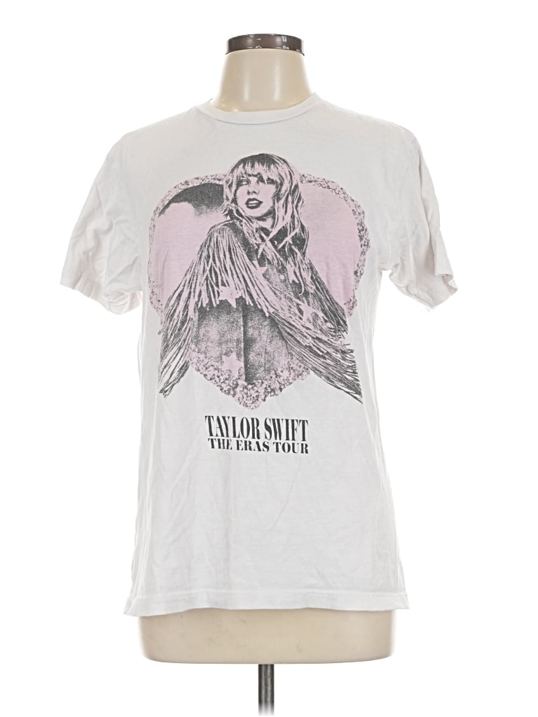 Pre-owned Taylor Swift Short Sleeve T-shirt In Silver