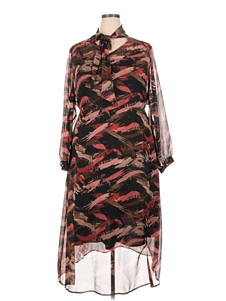 Pre-owned Evri Casual Dress In Brown