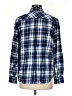 Lands' End Plaid Blue Long Sleeve Button-Down Shirt Size M - photo 2