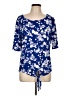 East5th Blue 3/4 Sleeve Blouse Size L - photo 1