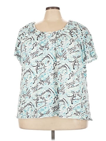 Just My Size Short Sleeve Blouse (view 1)