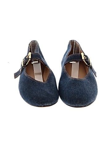 Madewell The Remy Mary Jane Flat in Denim: Sculptural Buckle Edition (view 2)