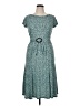 Perceptions Teal Casual Dress Size 14 Petite - photo 1