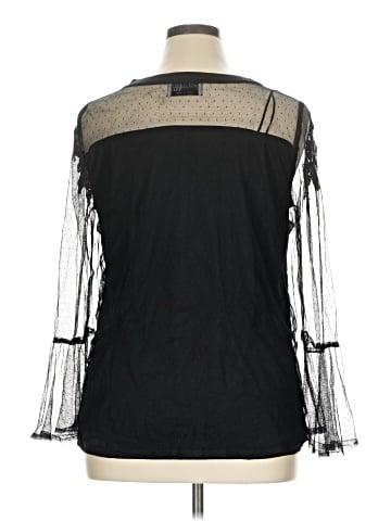 Ruff Hewn Long Sleeve Blouse (view 2)