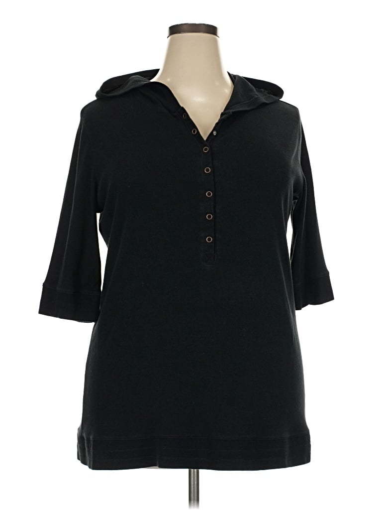 Pre-owned Dickies 3/4 Sleeve T-shirt In Black