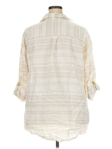 Ellen Tracy 3/4 Sleeve Button-Down Shirt (view 2)