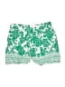 Francesca's 100% Rayon Paisley Green Shorts Size M - photo 1