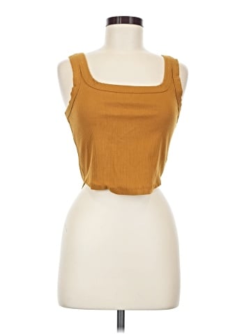 Madewell The Tailored Crop Tank in Sleekhold (view 1)